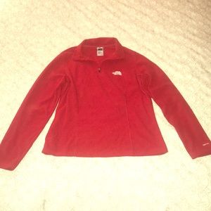 Red NorthFace sweater